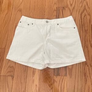 Polo Ralph Lauren Denim Shorts Girls 16 White Casual Summer Basic - Flawed